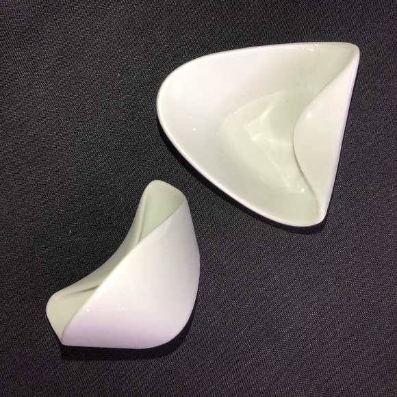 HUTSCHENREUTHER SELB Porcelain Salt Cellars Set Mid Century RARE Collectible - Picture 6 of 8